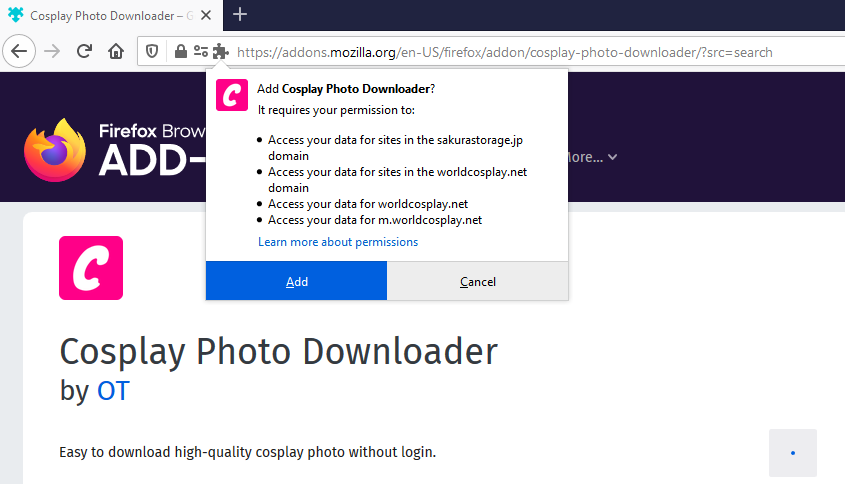 Cosplay Photo Downloader_Install